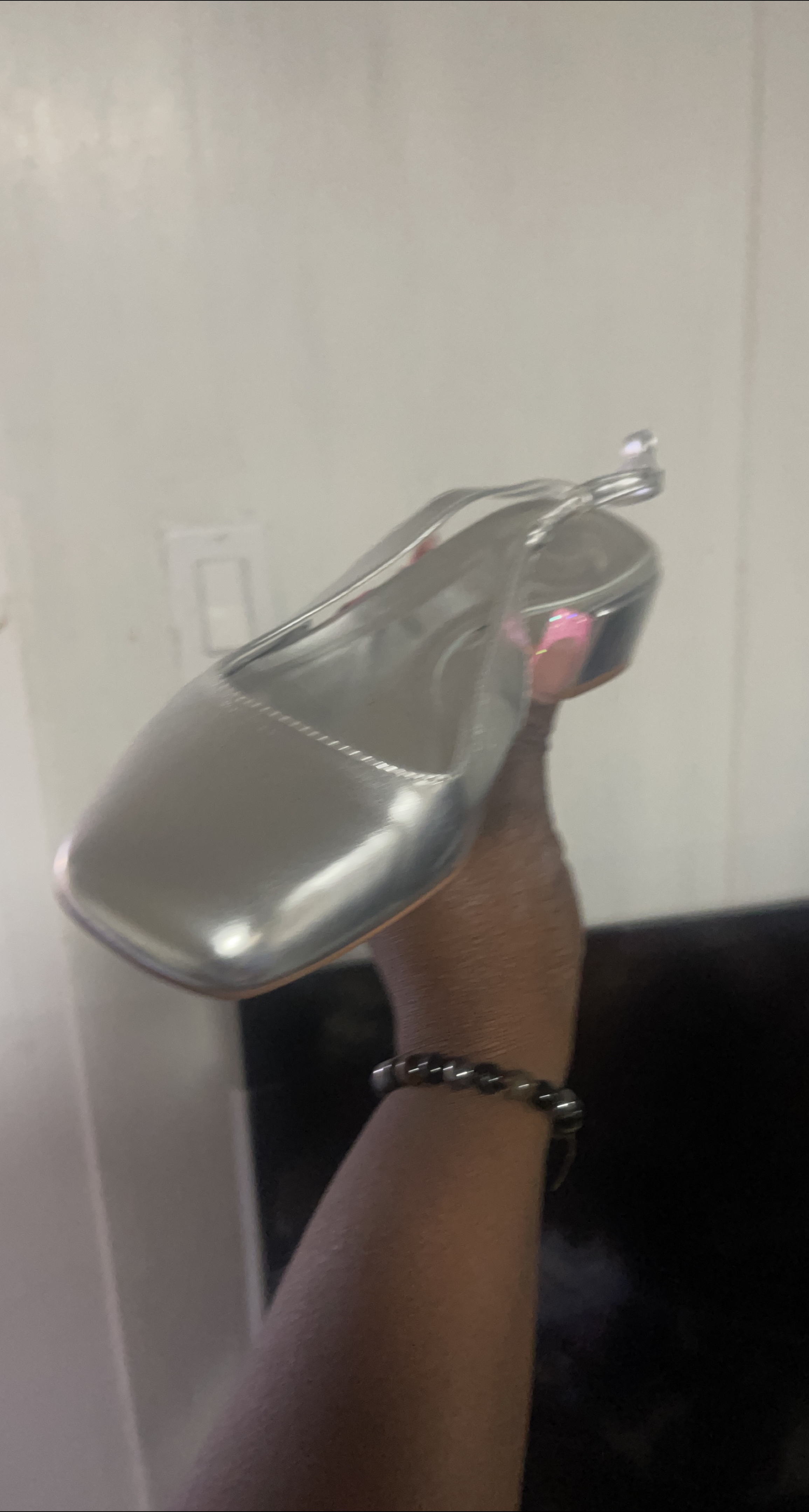 Zara Silver Heels - Size 7