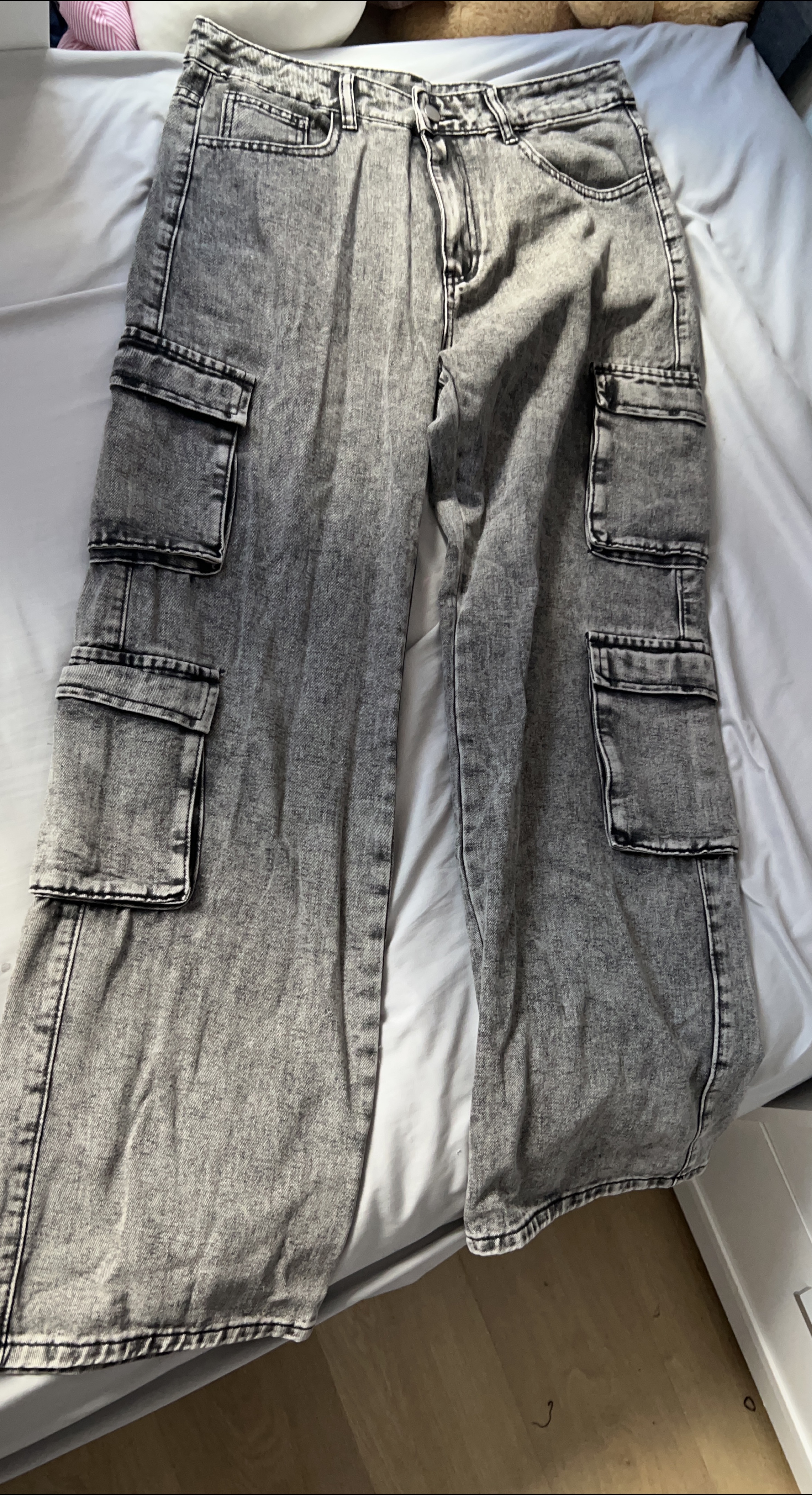 Gray Wash Cargo Pants thumbnail