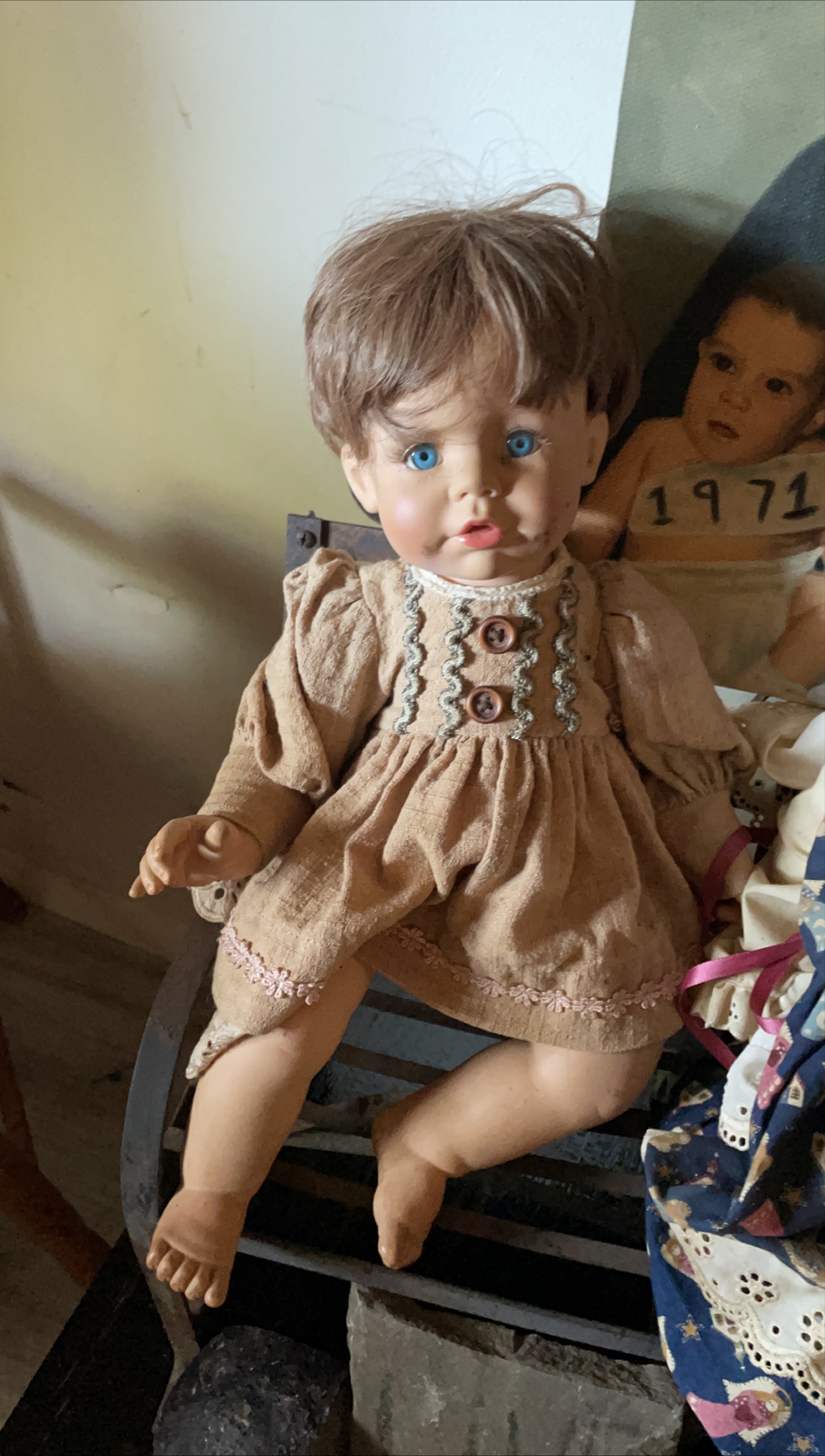Vintage Doll with Dress thumbnail