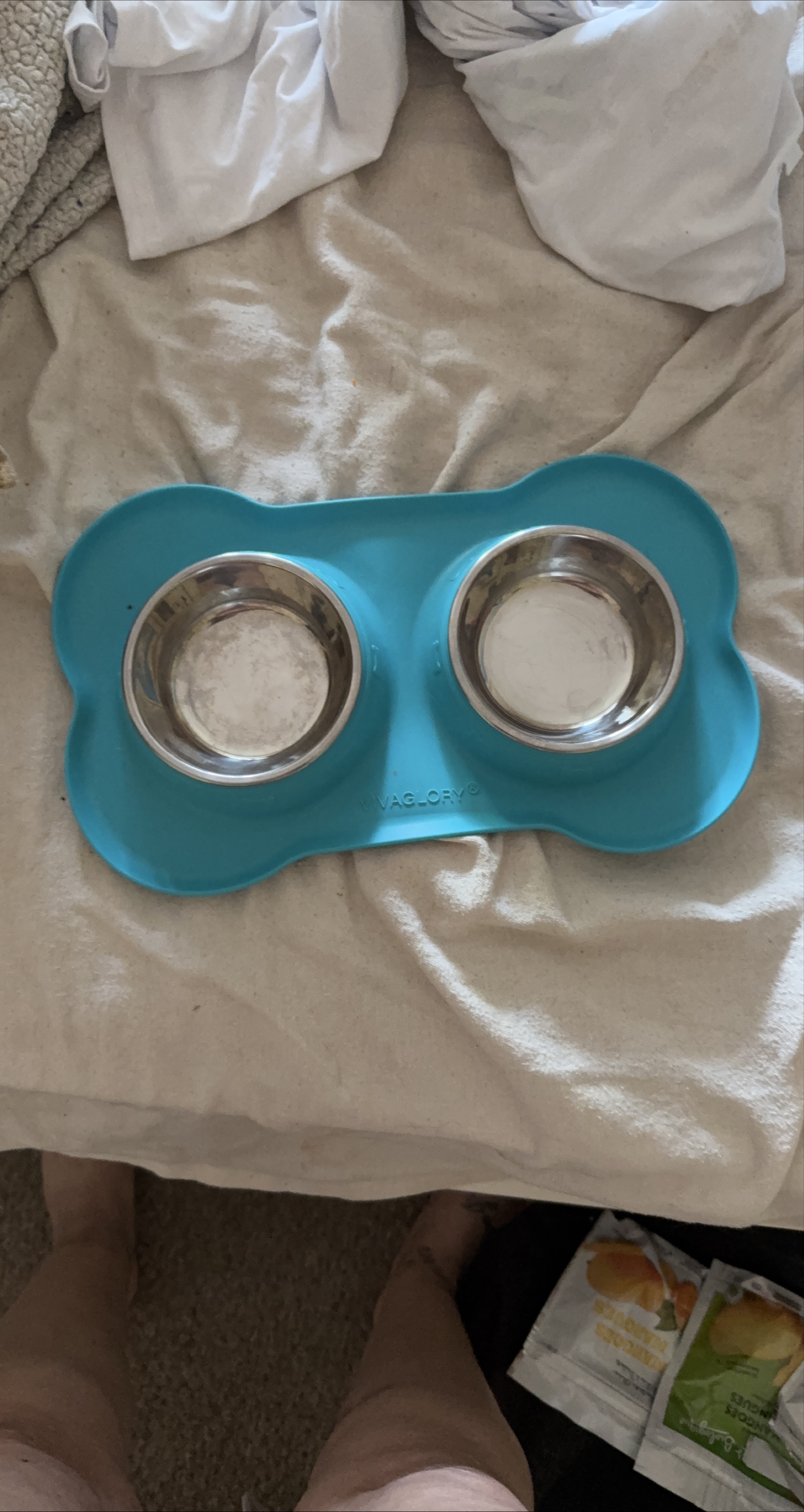 VagLory Dog Bowl with Bone-Shaped Mat thumbnail