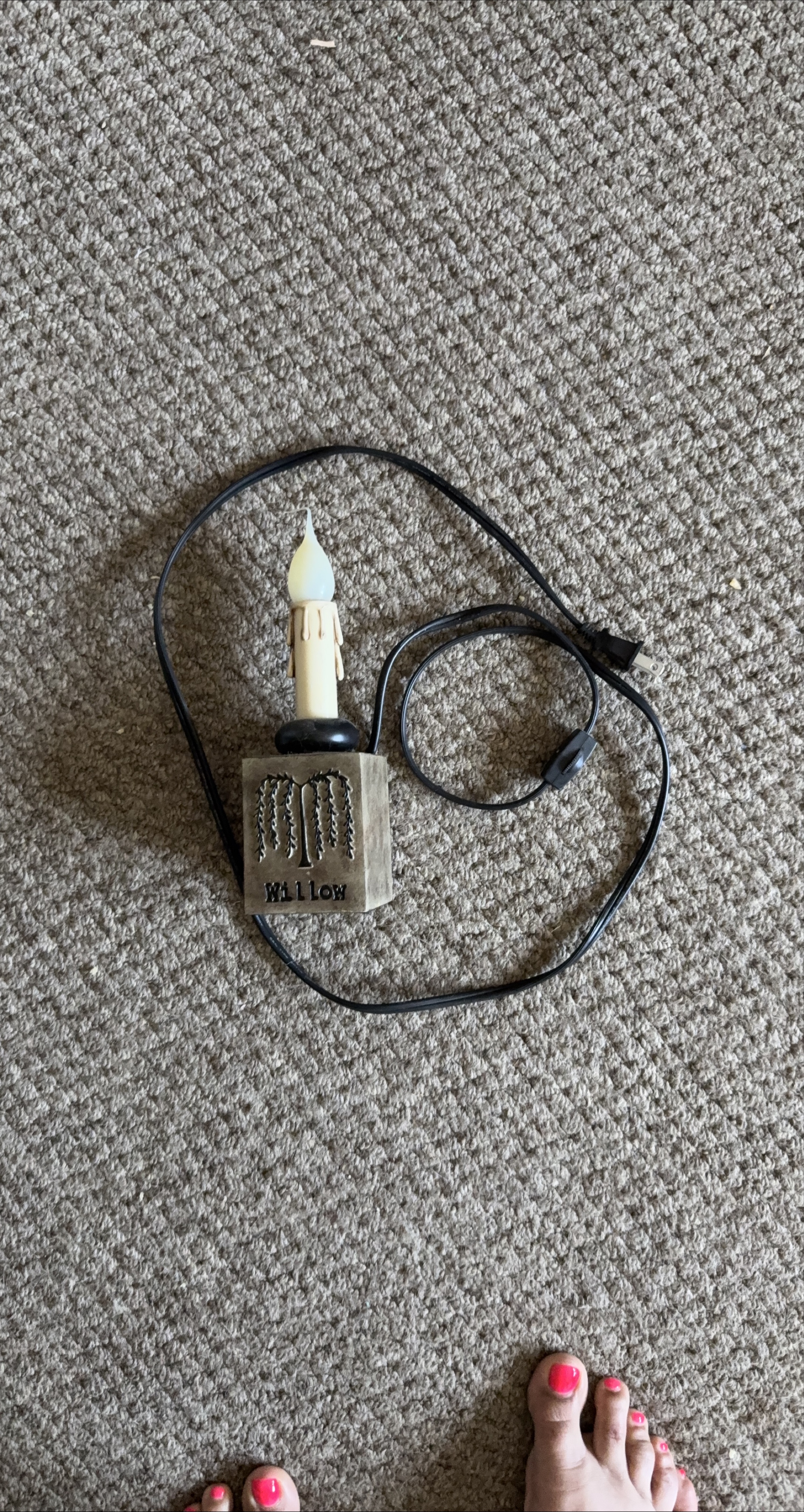 Willow Electric Candle Lamp thumbnail
