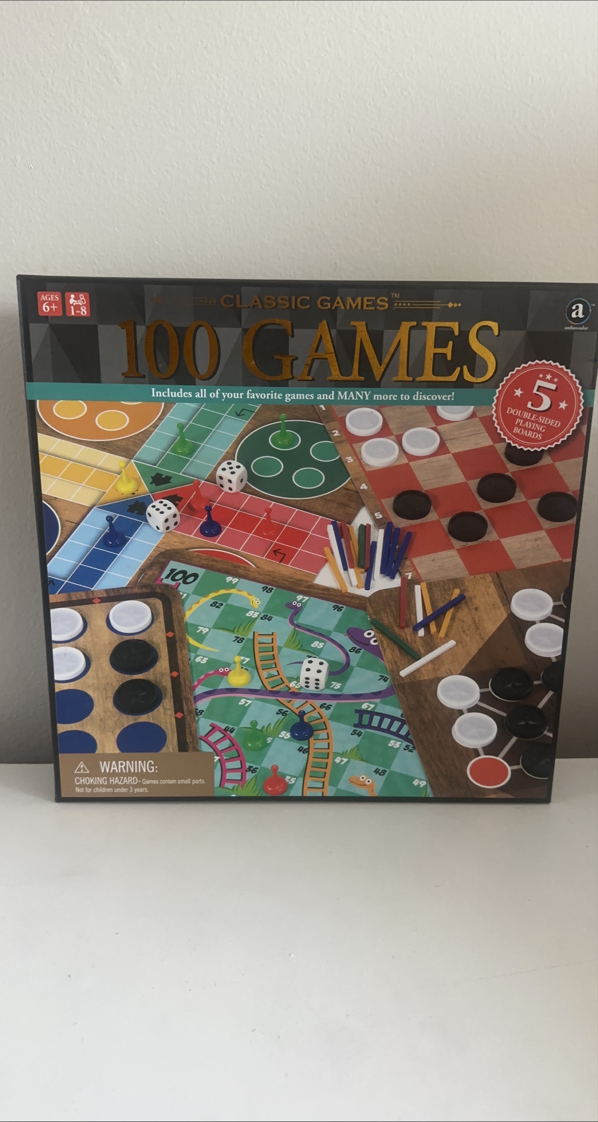 Classic Games 100 Games Board Game