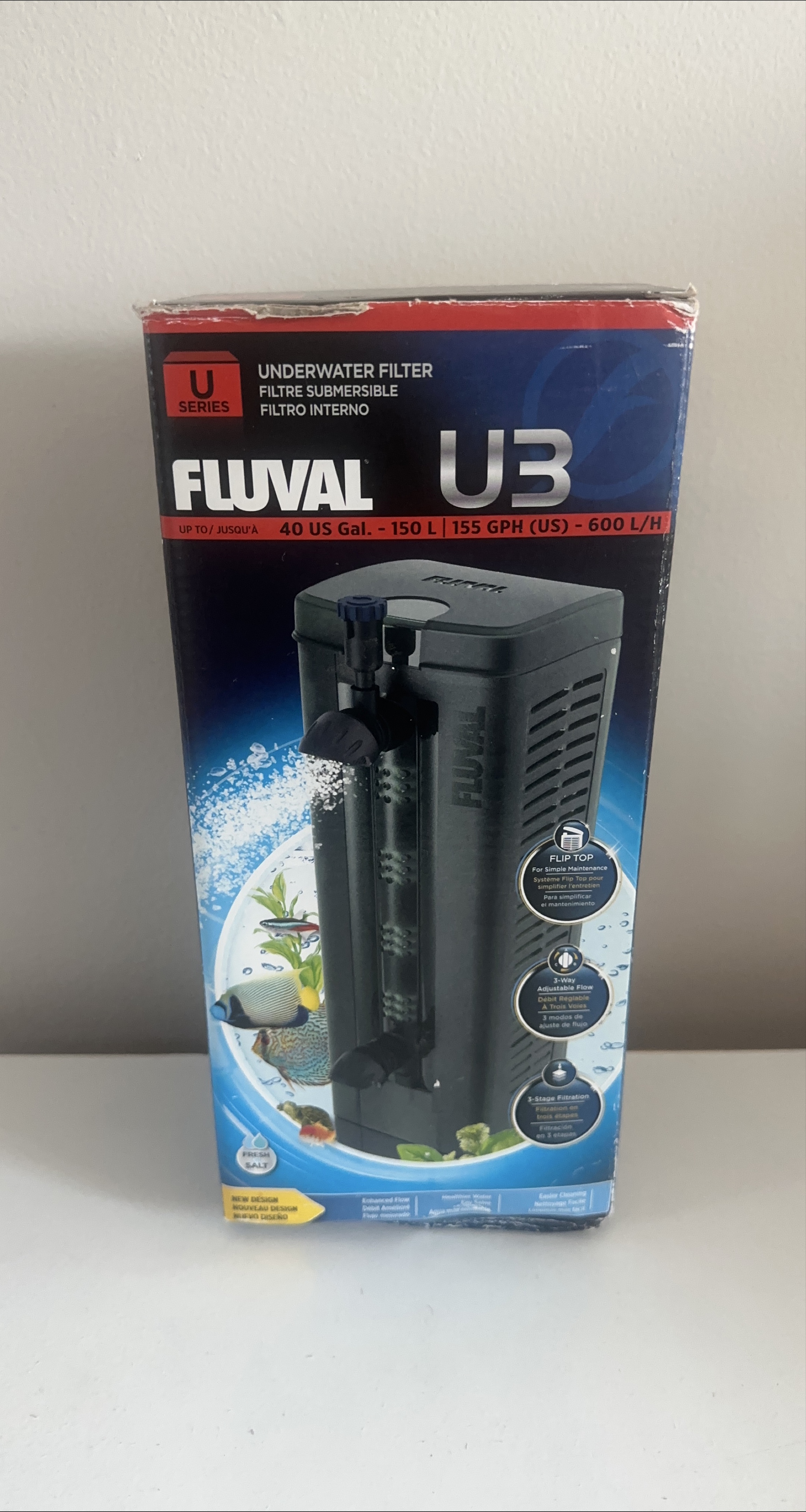 Fluval U3 Underwater Filter - Up to 40 US Gal.