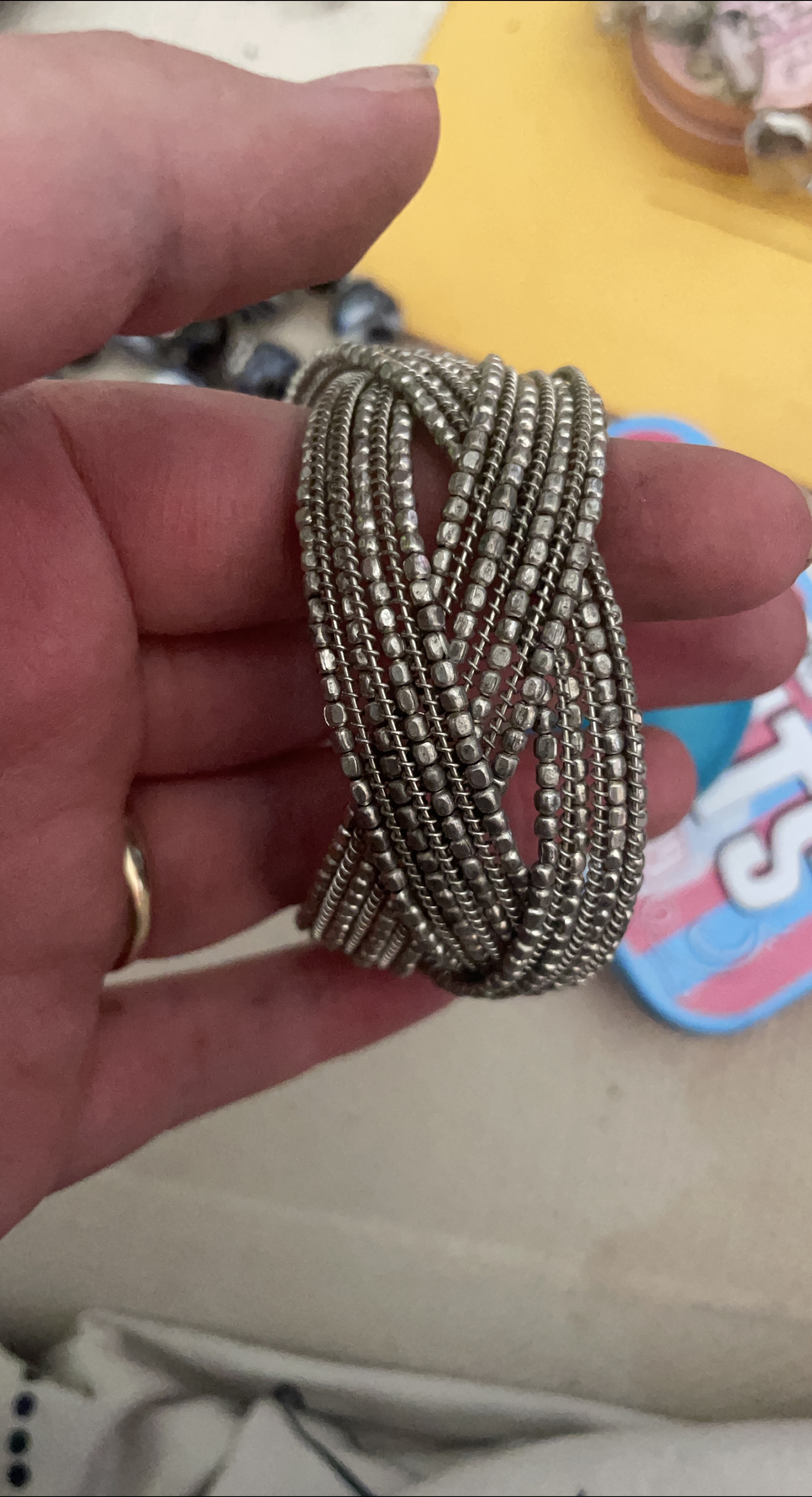 Silver Beaded Bracelet thumbnail