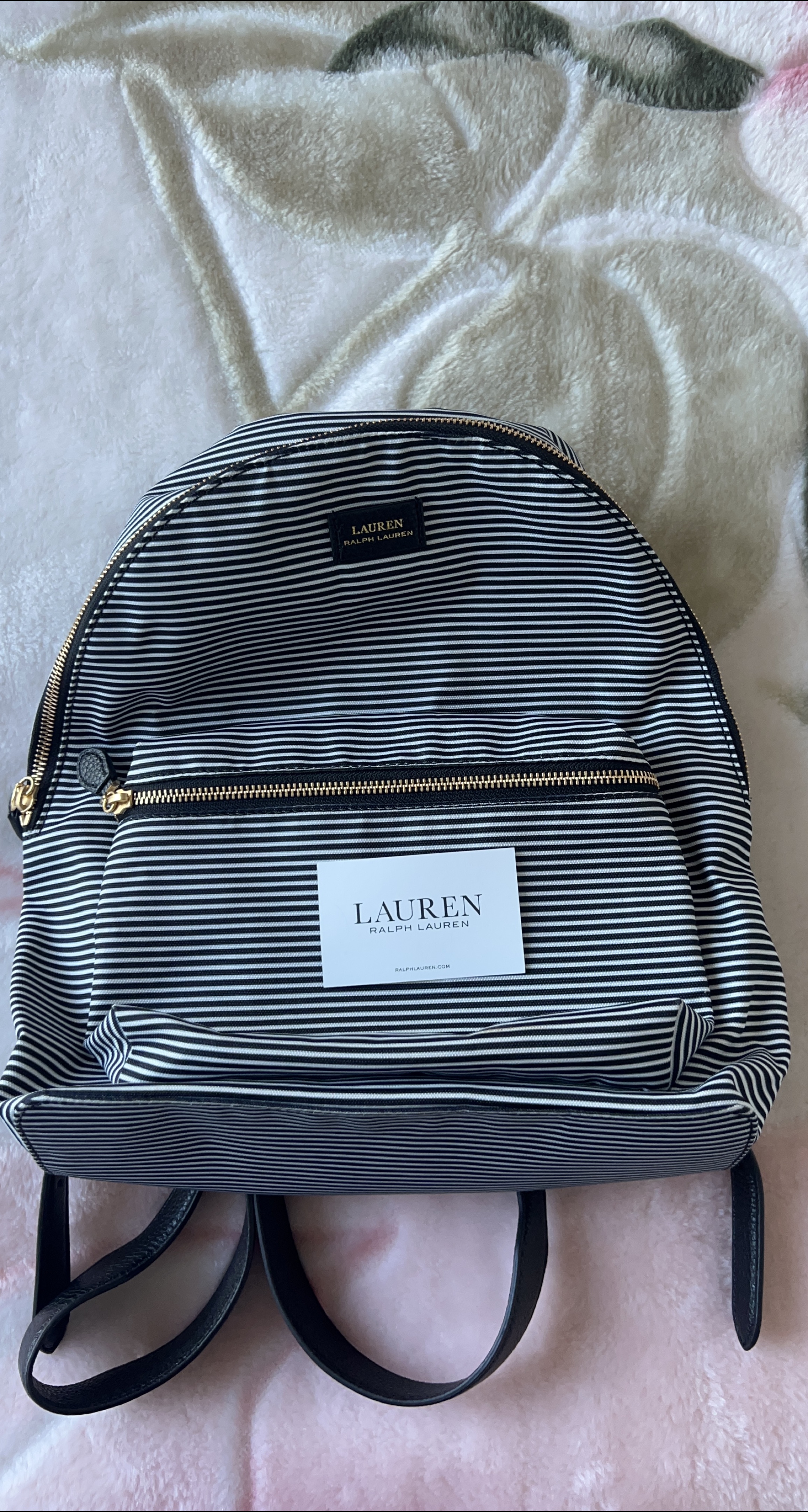 Lauren Ralph Lauren Striped Backpack thumbnail