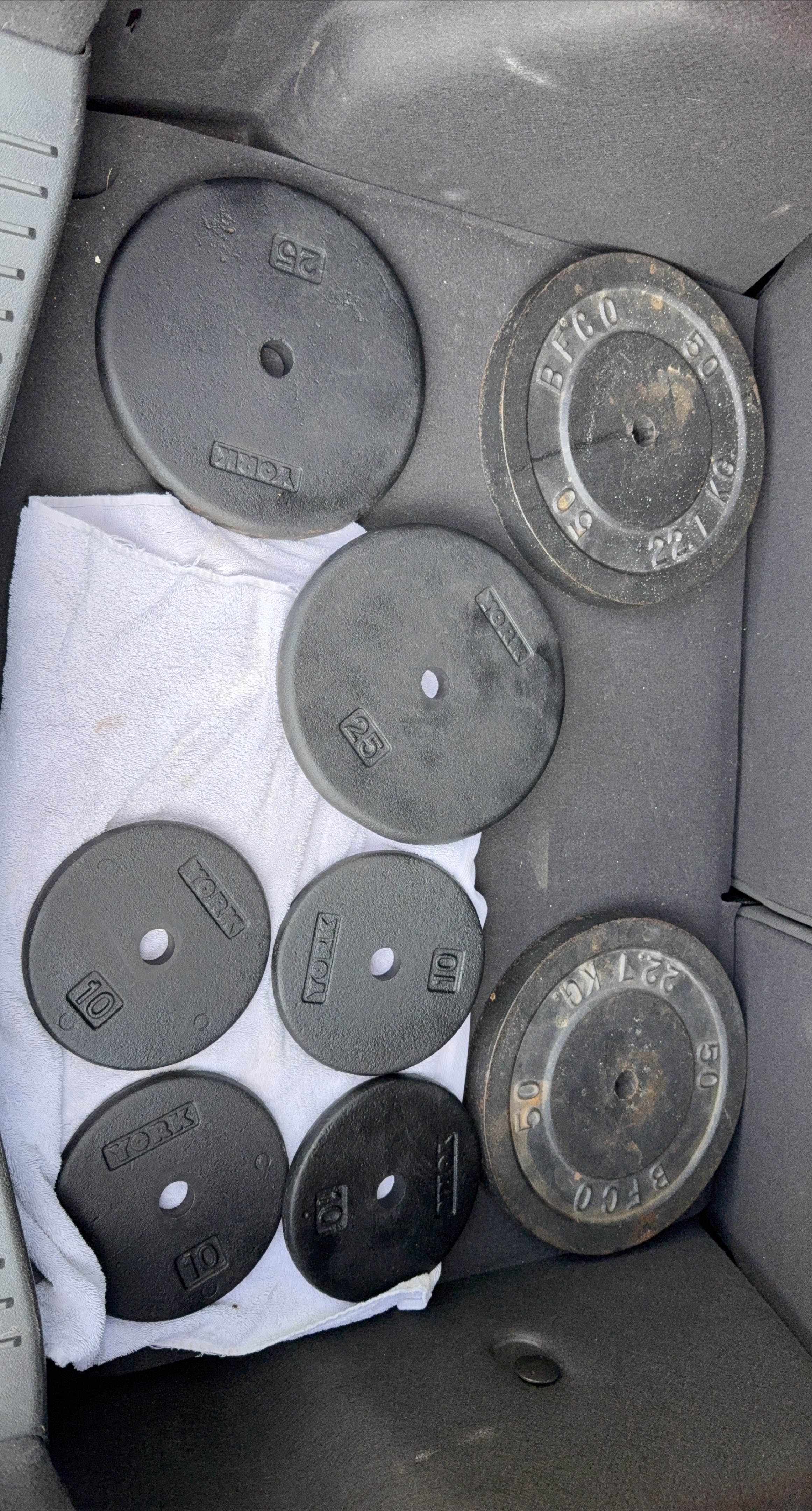 York & BFCO Weight Plates - 10, 25, 50 lbs thumbnail