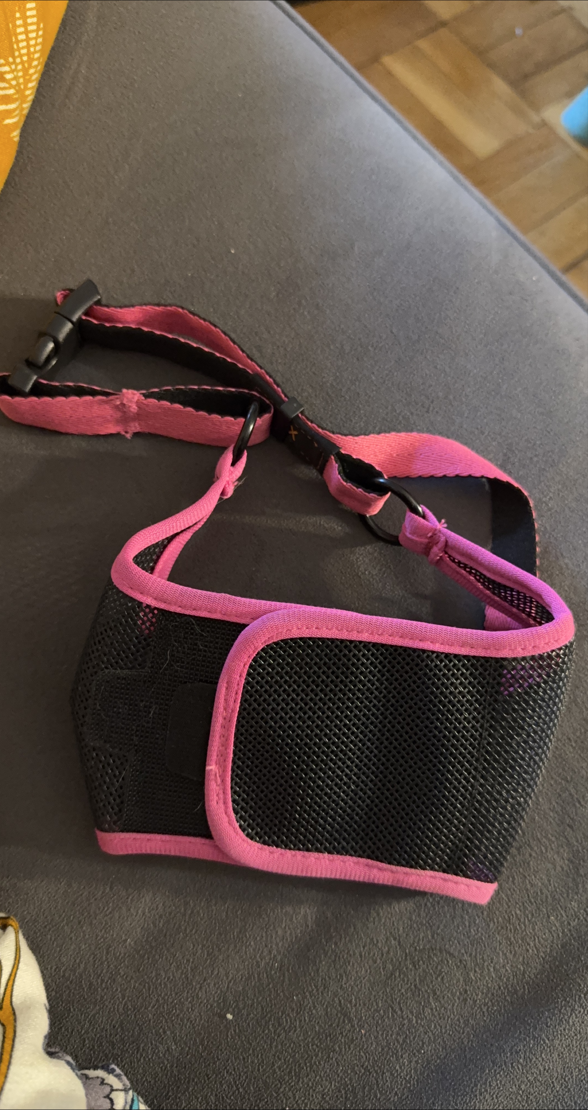 Pink & Black Dog Muzzle