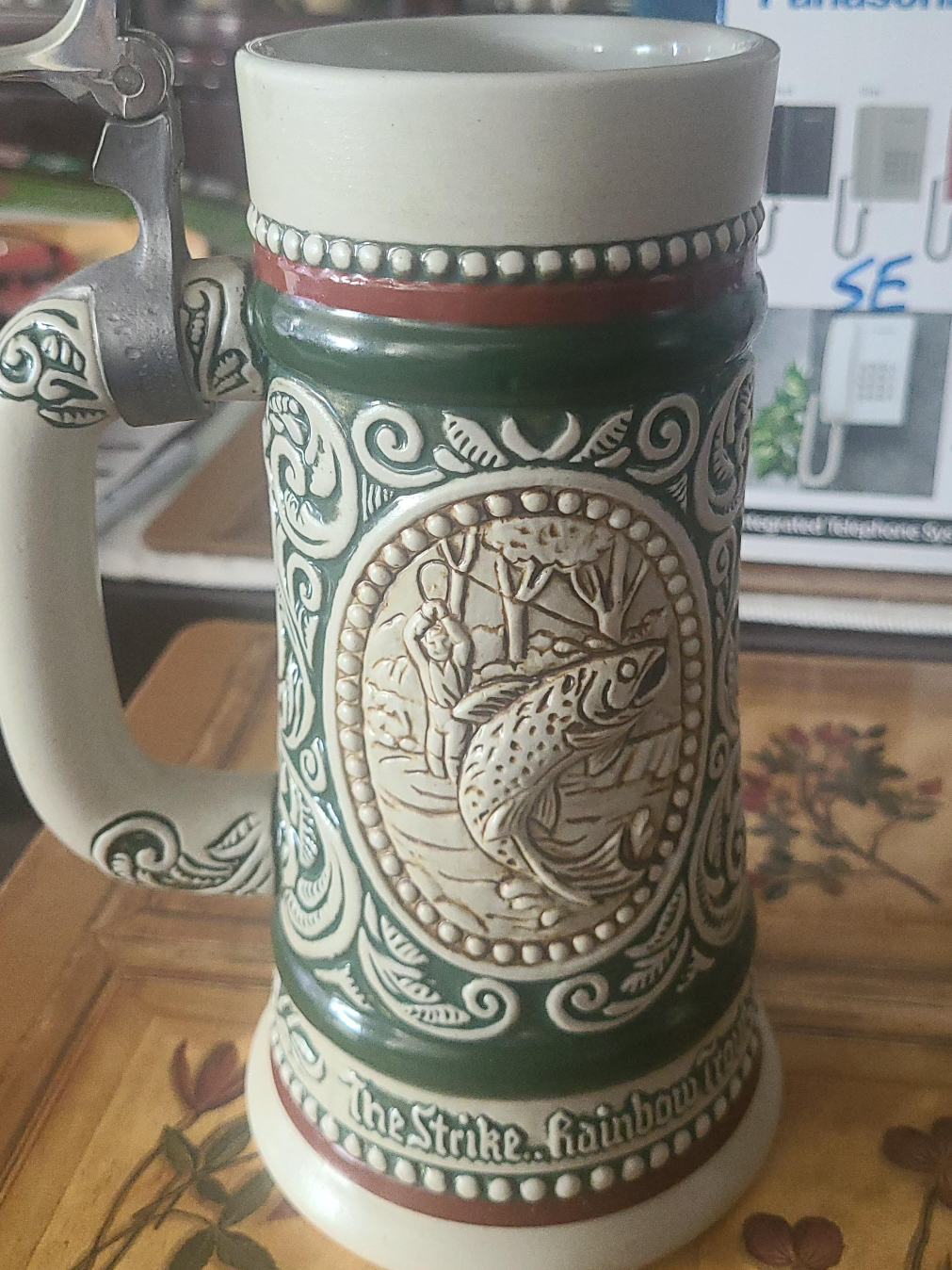 The Strike Rainbow Trout Beer Stein thumbnail