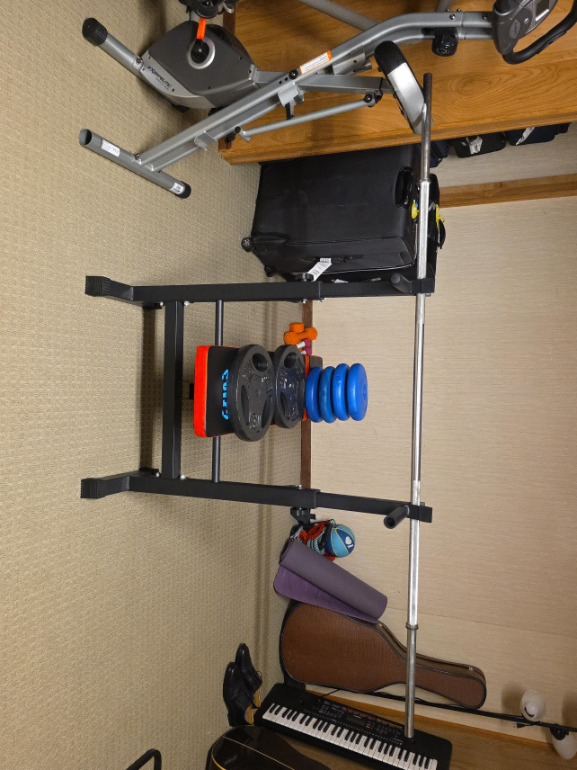 weightlifting bench and accessories