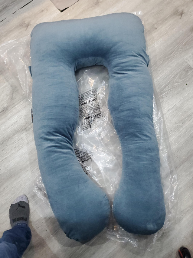 NEW Leachco Snoogle Total Body Pillow - Blue - photo 2