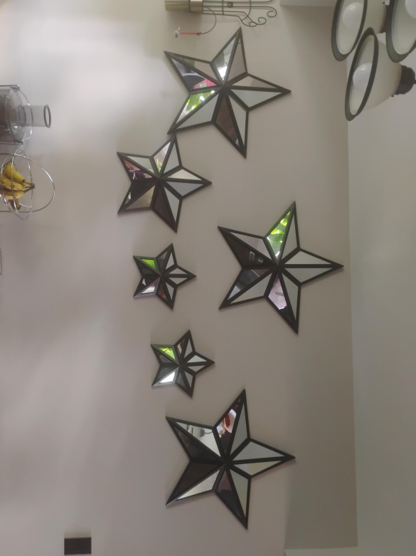 Star Mirror Wall Decor (Set of 6)
