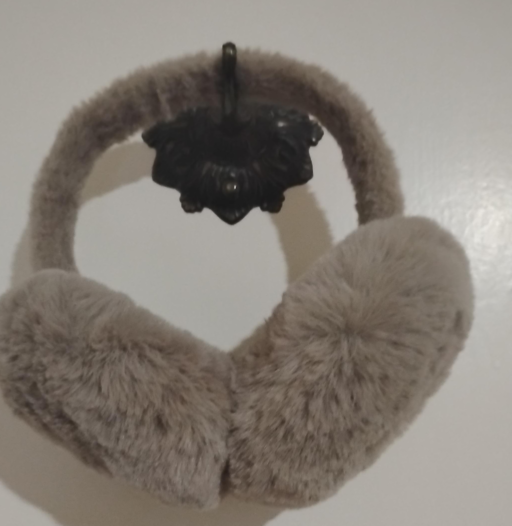 Fuzzy Earmuffs - Grey thumbnail