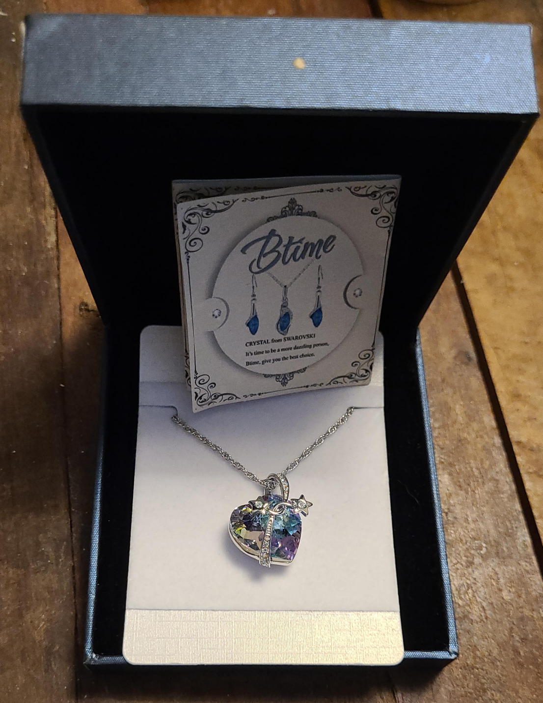 Btime Crystal from Swarovski Heart Necklace thumbnail