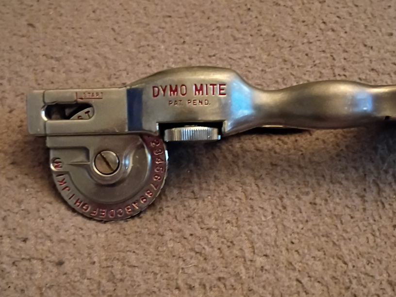 Vintage Dymo Mite Label Maker
