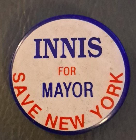 Innis for Mayor Save New York Button thumbnail