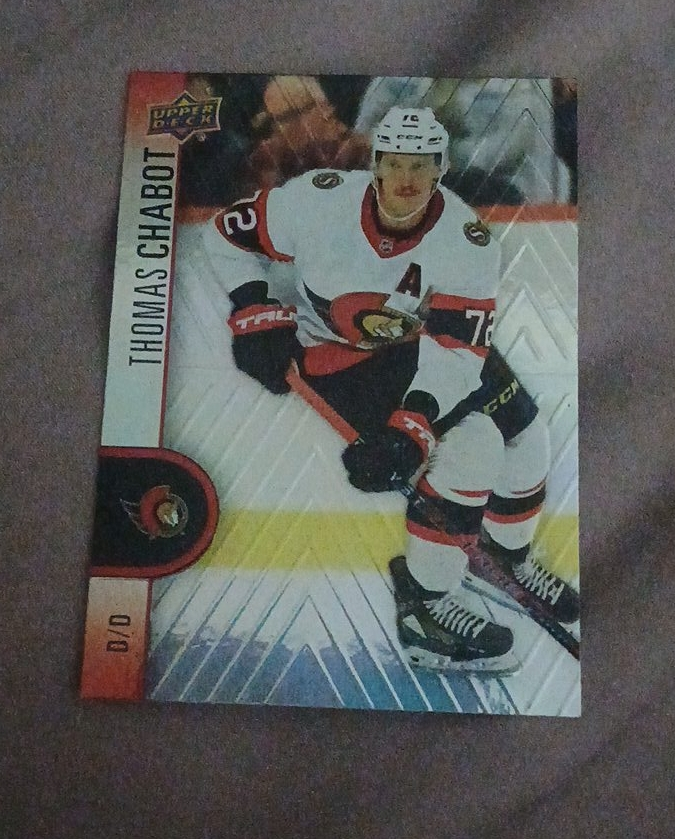 Thomas Chabot Upper Deck Hockey Card thumbnail