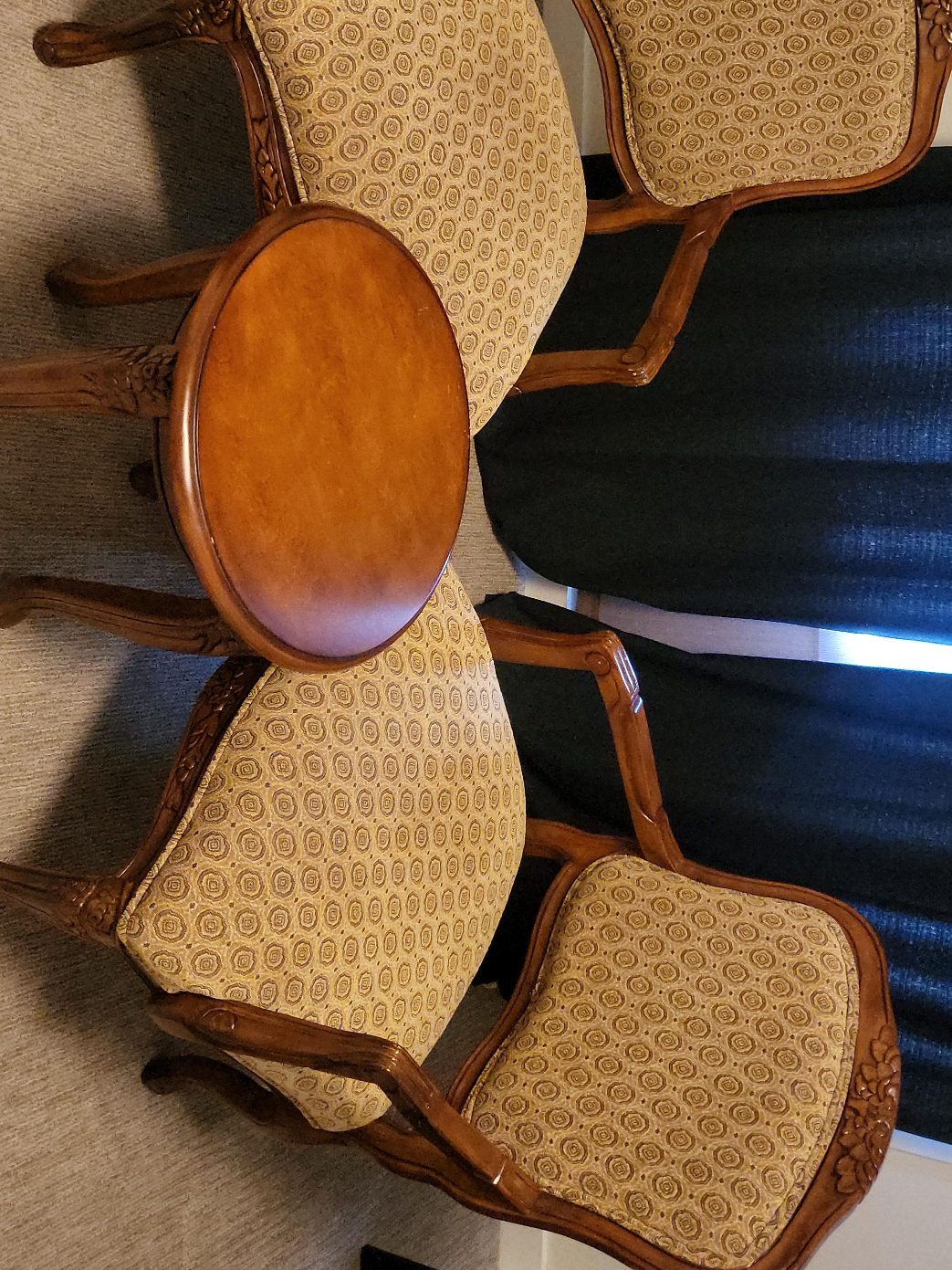 Antique Style Chair & Table Set(Moving sale) thumbnail