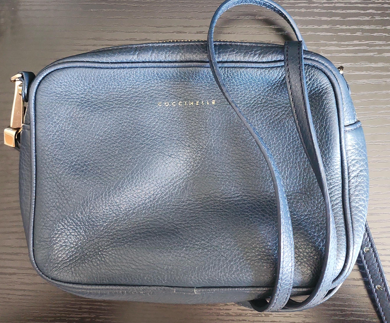 Coccinelle Leather Crossbody Bag - Navy Blue thumbnail