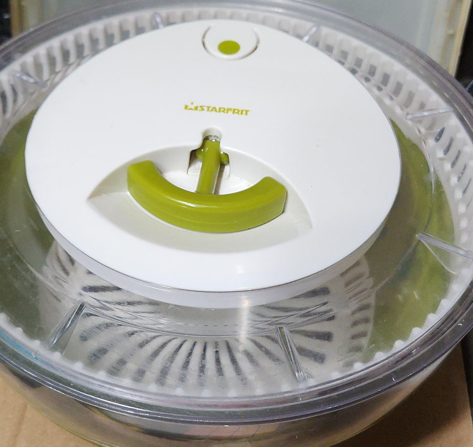 Large Starfrit Salad Spinner - Green & White thumbnail
