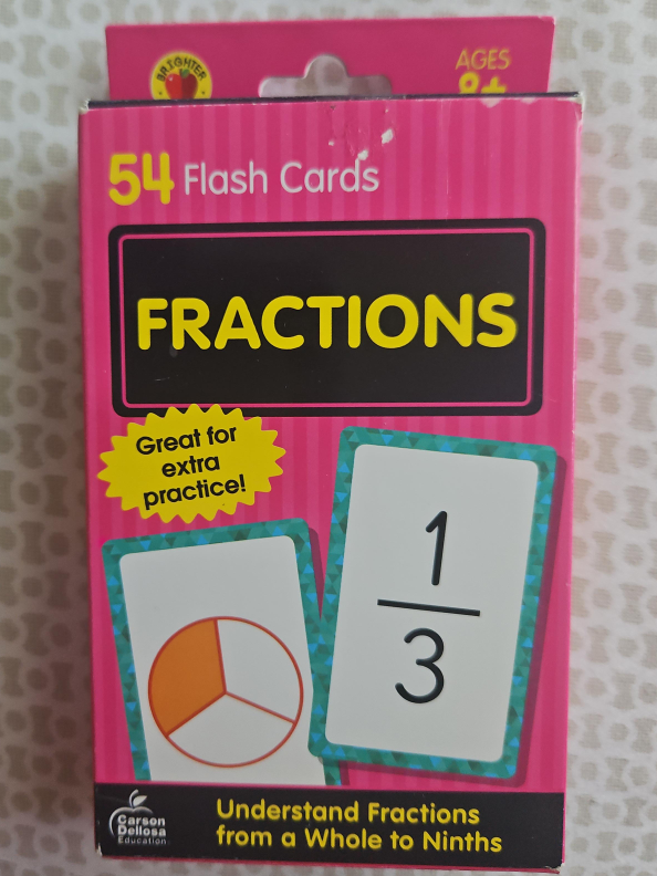 Fractions Flash Cards - Ages 8+ thumbnail