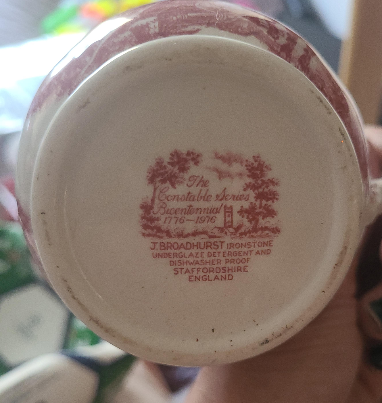 J. Broadhurst Ironstone Staffordshire Creamer thumbnail