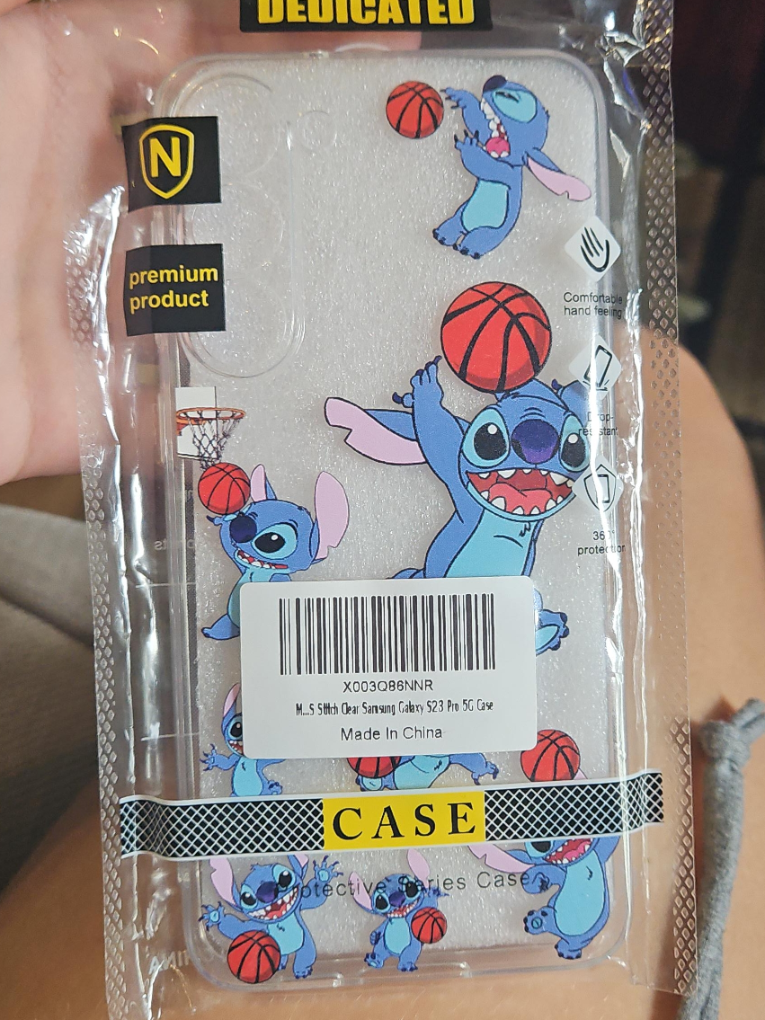 Stitch Clear Samsung Galaxy S23 Pro 5G Case thumbnail