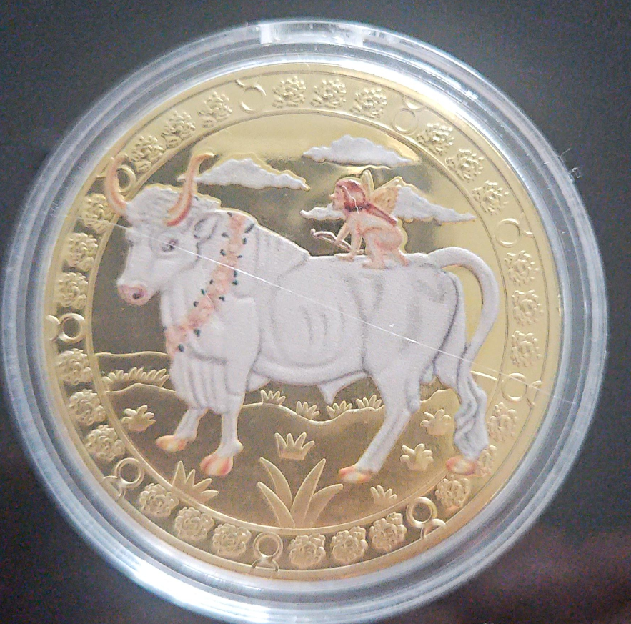 Collectible Zodiac Taurus Gold Plated Coin thumbnail