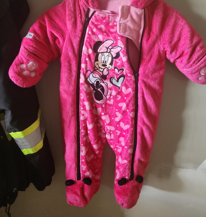 Minnie Mouse Pink Fleece Onesie thumbnail