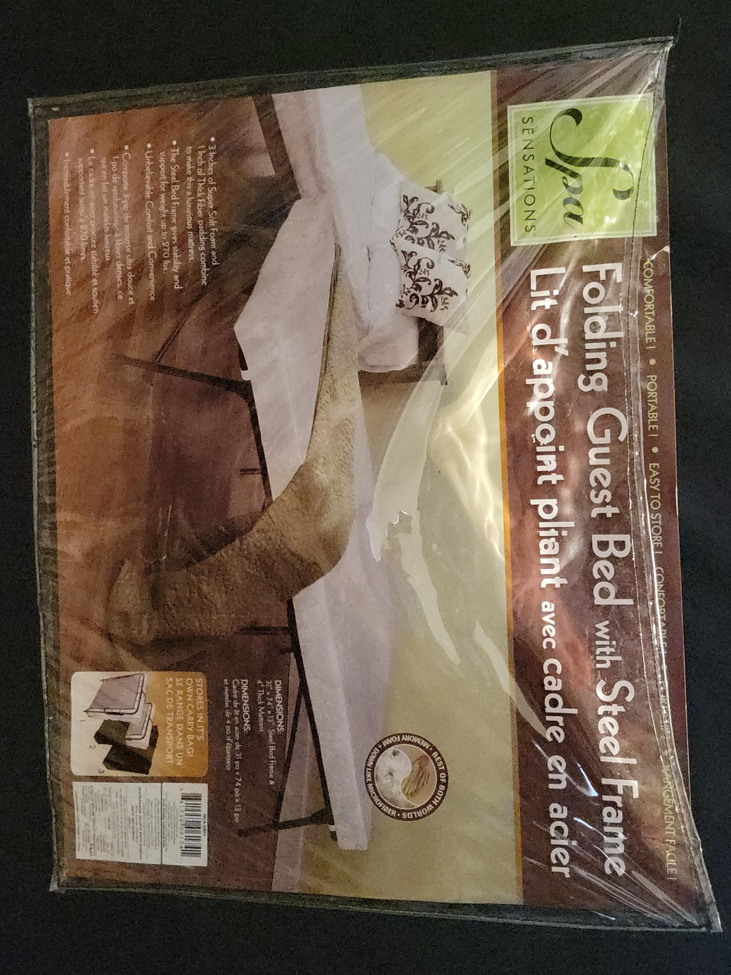 Spa Sensations Folding Guest Bed thumbnail