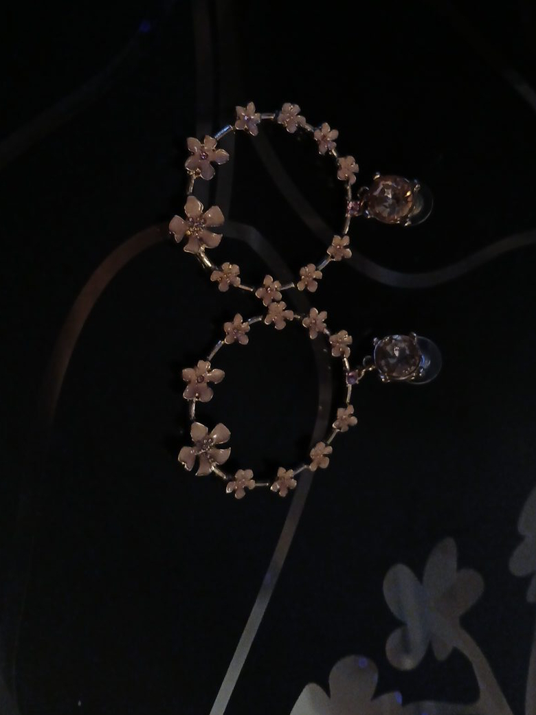 Floral Hoop Earrings thumbnail
