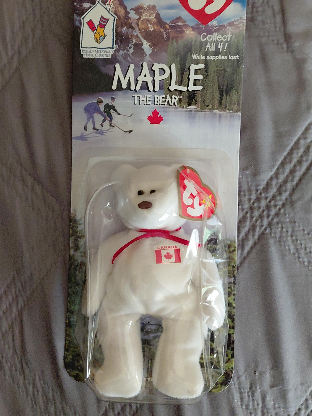 New TY Beanie Baby - Maple the Bear thumbnail