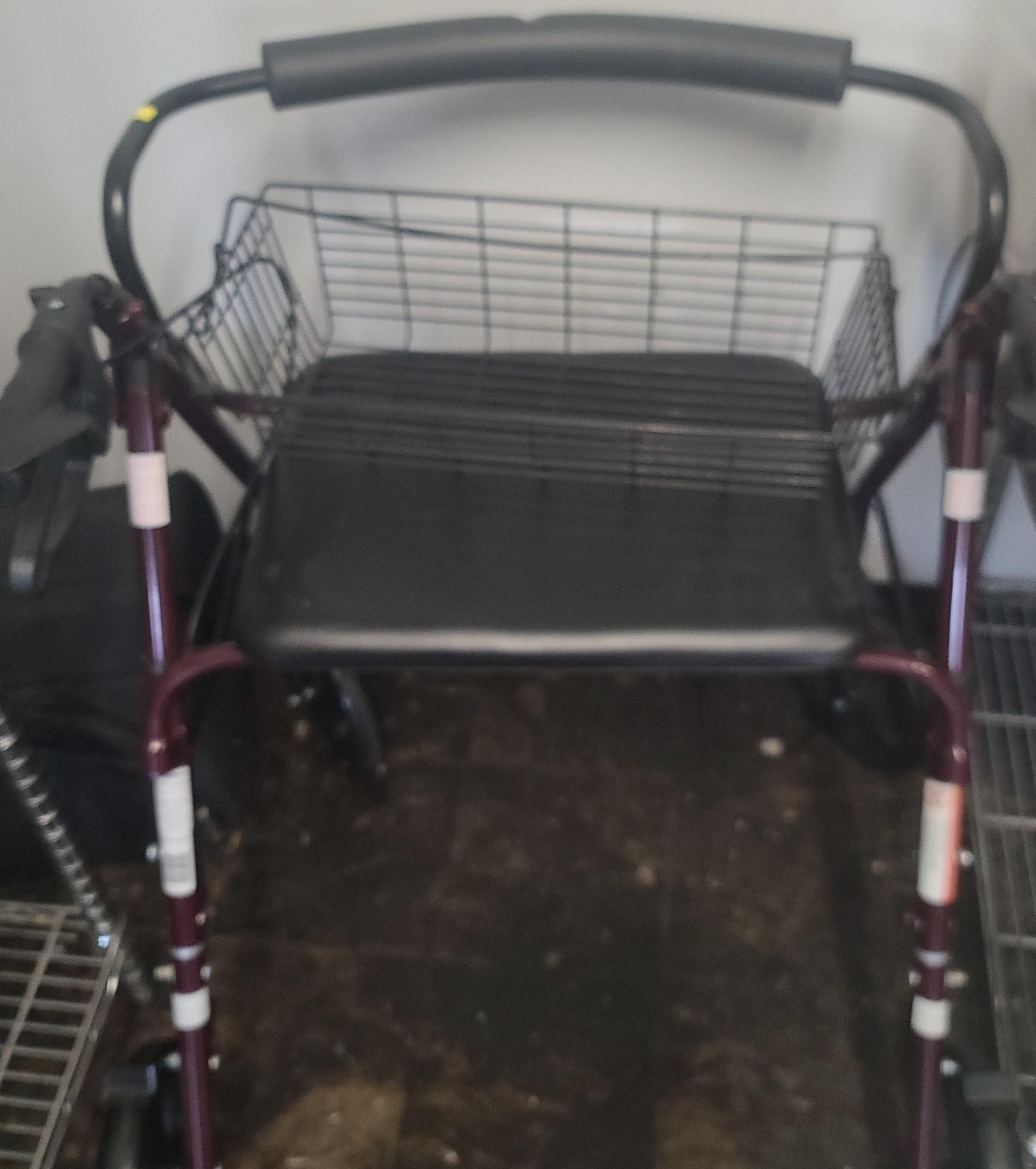 Rolling Walker with Seat and Basket thumbnail