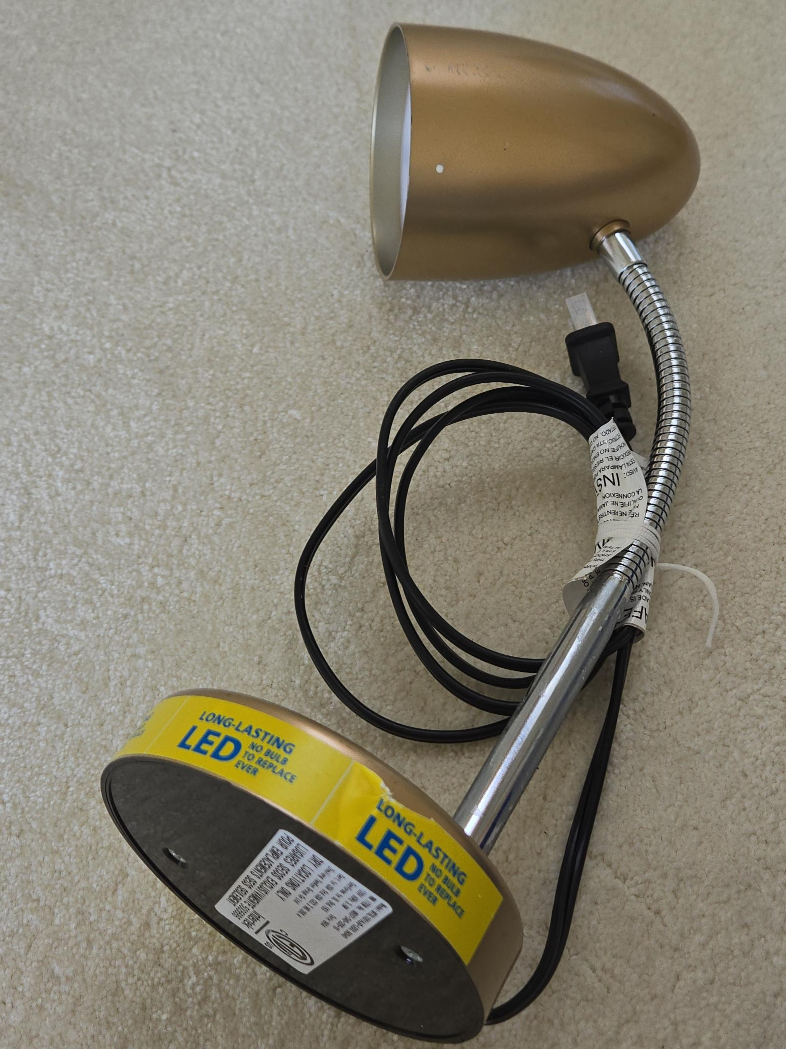 LED Desk Lamp, Gold Colour thumbnail