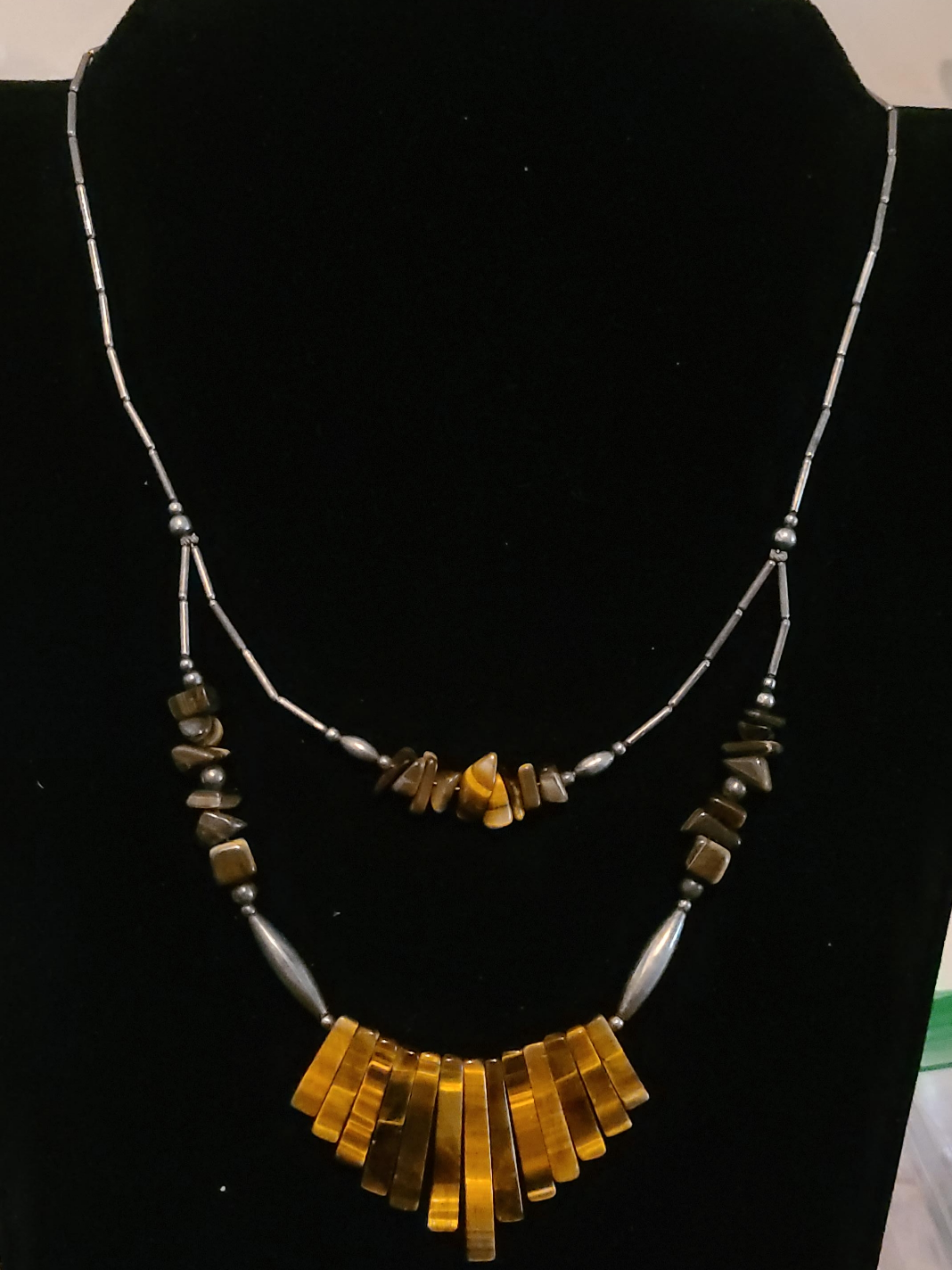 Tiger's Eye Two-Strand Necklace thumbnail