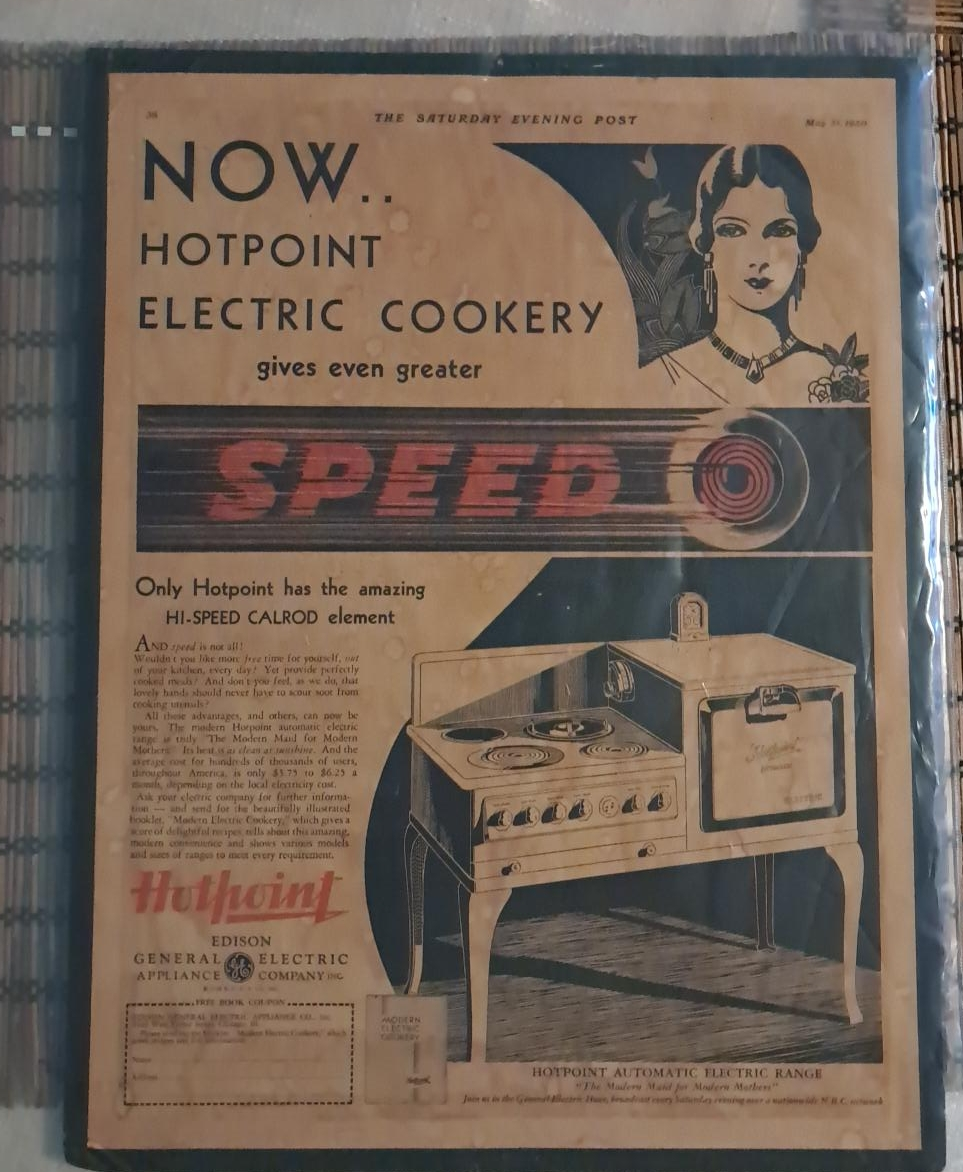 Vintage Hotpoint Electric Cookery Ad thumbnail