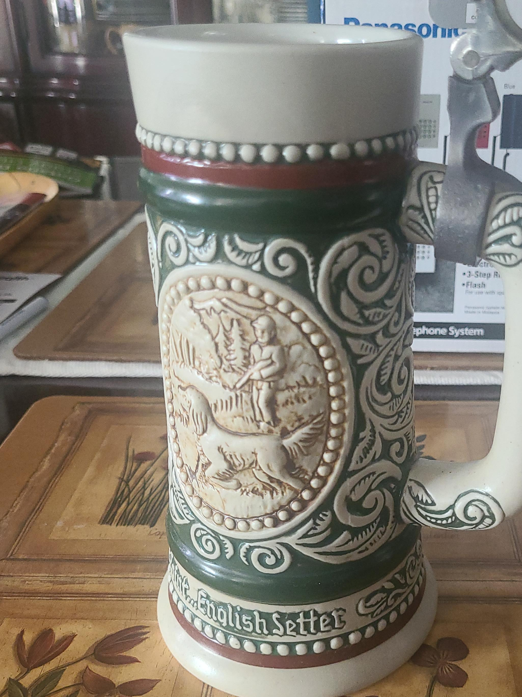 Vintage English Setter Beer Stein thumbnail