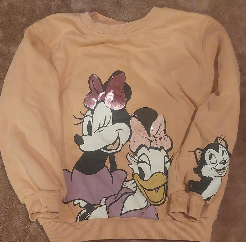 Disney Minnie & Daisy Duck Peach Sweater thumbnail