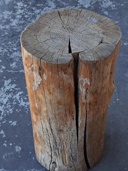 Wooden Tree Stump Side Table thumbnail