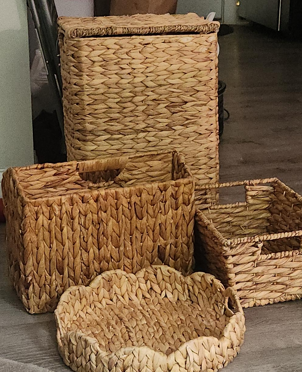 Water Hyacinth Baskets - set of 4