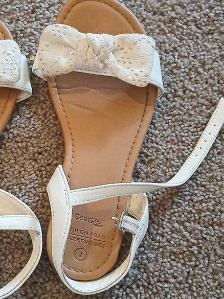 George White Sandals - Size 2 thumbnail