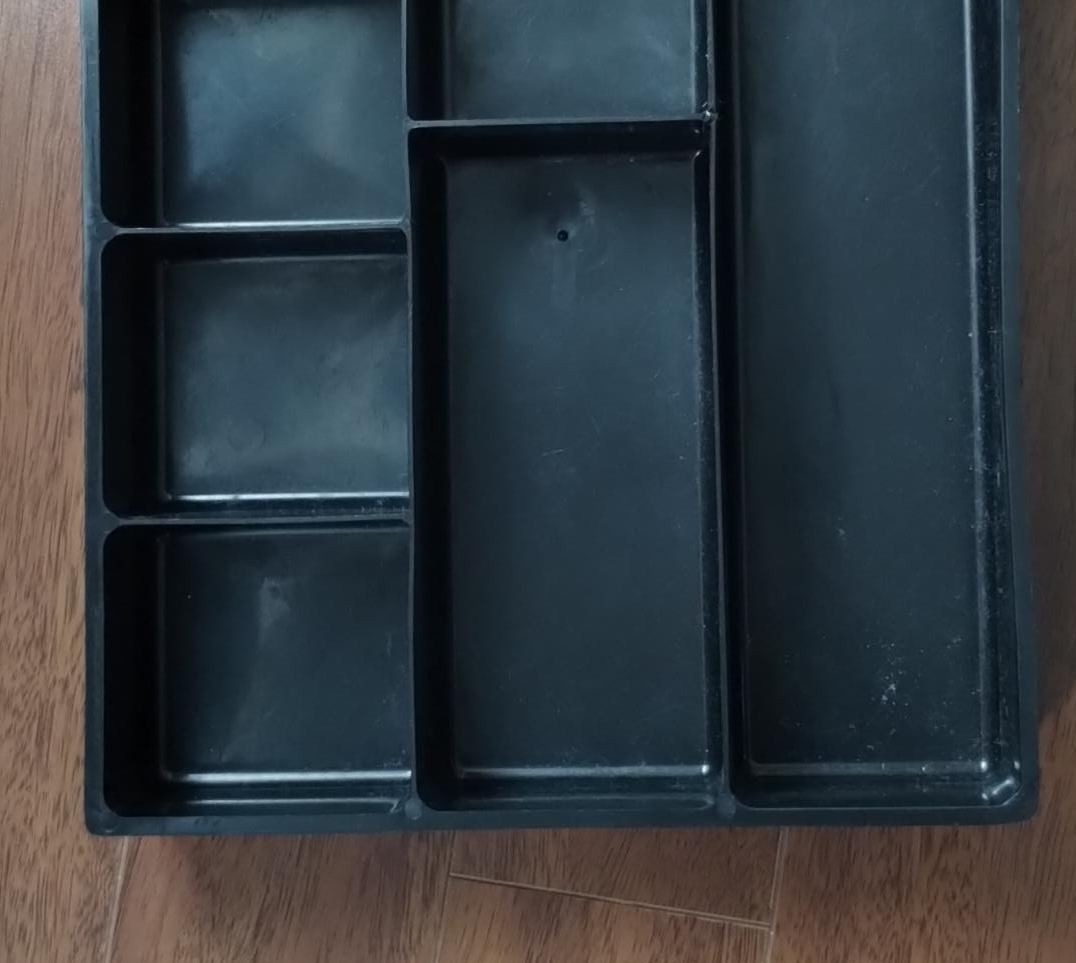 Black Plastic Drawer Organizer