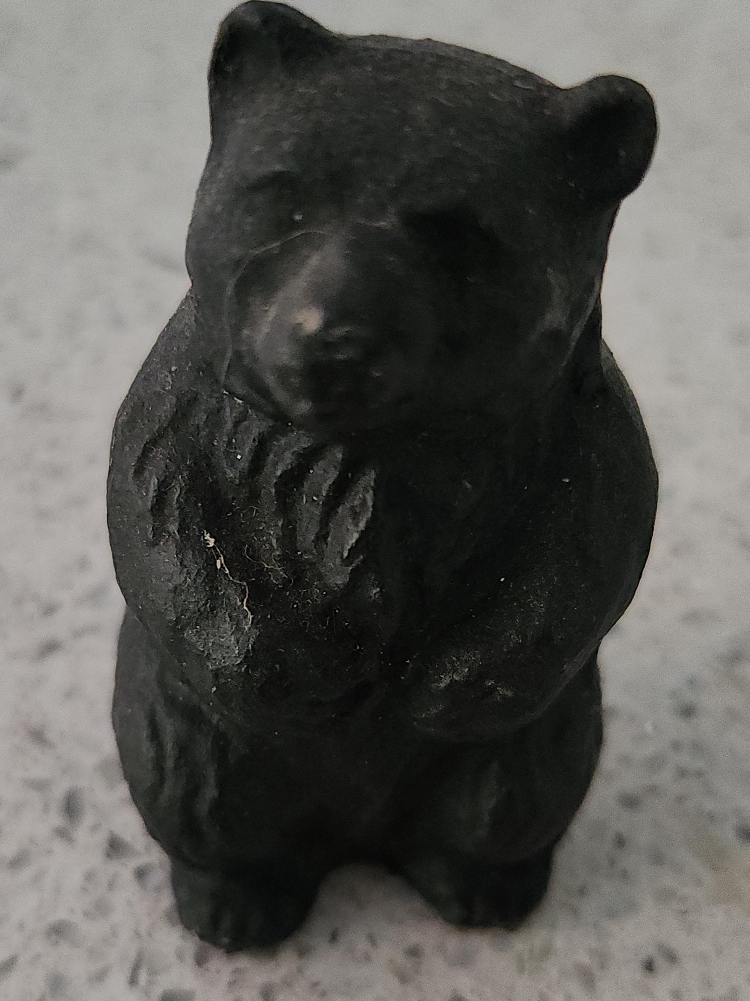 Vintage Made in Japan Black Bear Figurine thumbnail