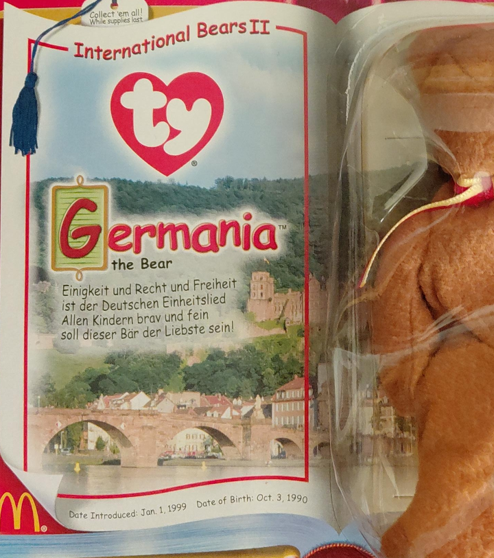 Ty International Bears II Germania the Bear thumbnail