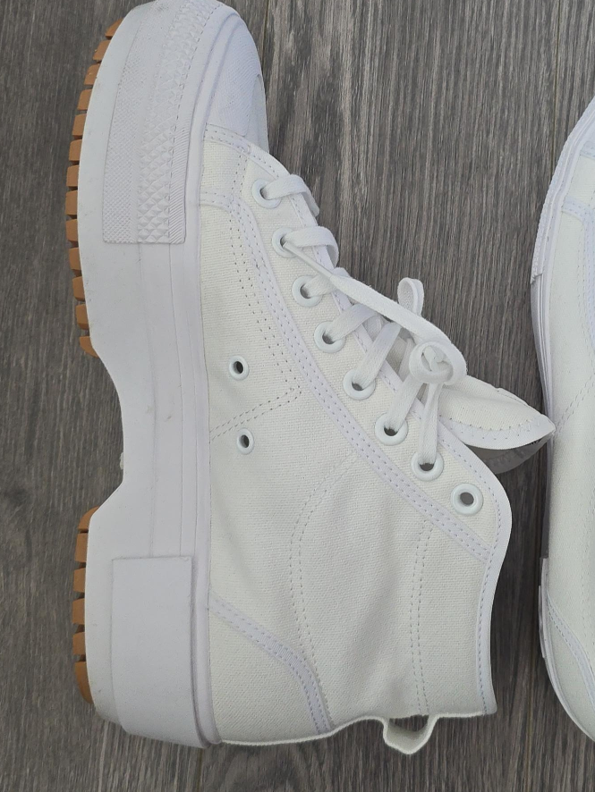 Adidas Nizza Platform Mid White Sneakers thumbnail