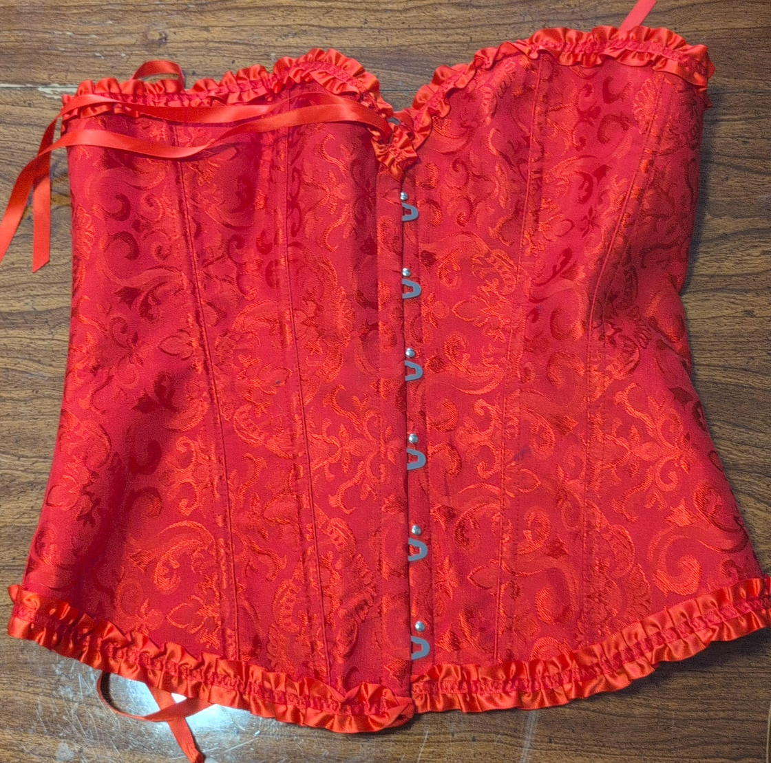 Red Corset - Size XL thumbnail
