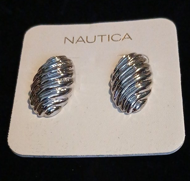 Nautica Silver Tone Earrings