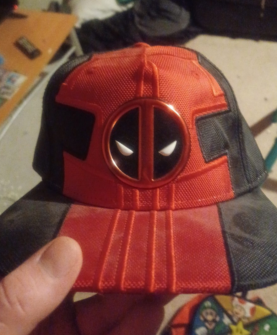 Deadpool Baseball Cap - Red & Black thumbnail