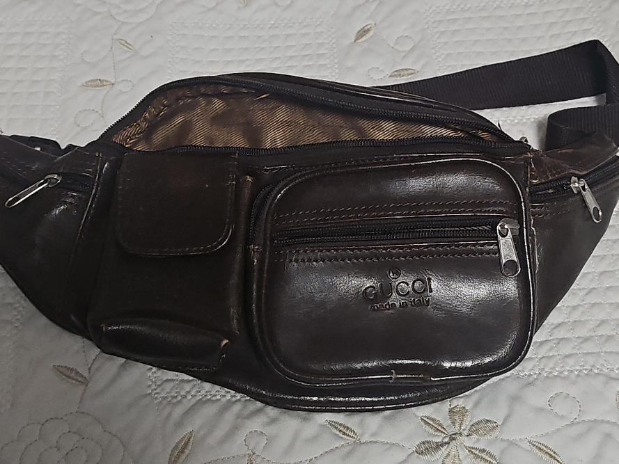 Gucci Brown Leather Belt Bag