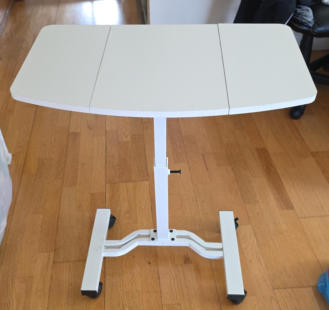 Adjustable Height Portable Laptop Desk - White thumbnail