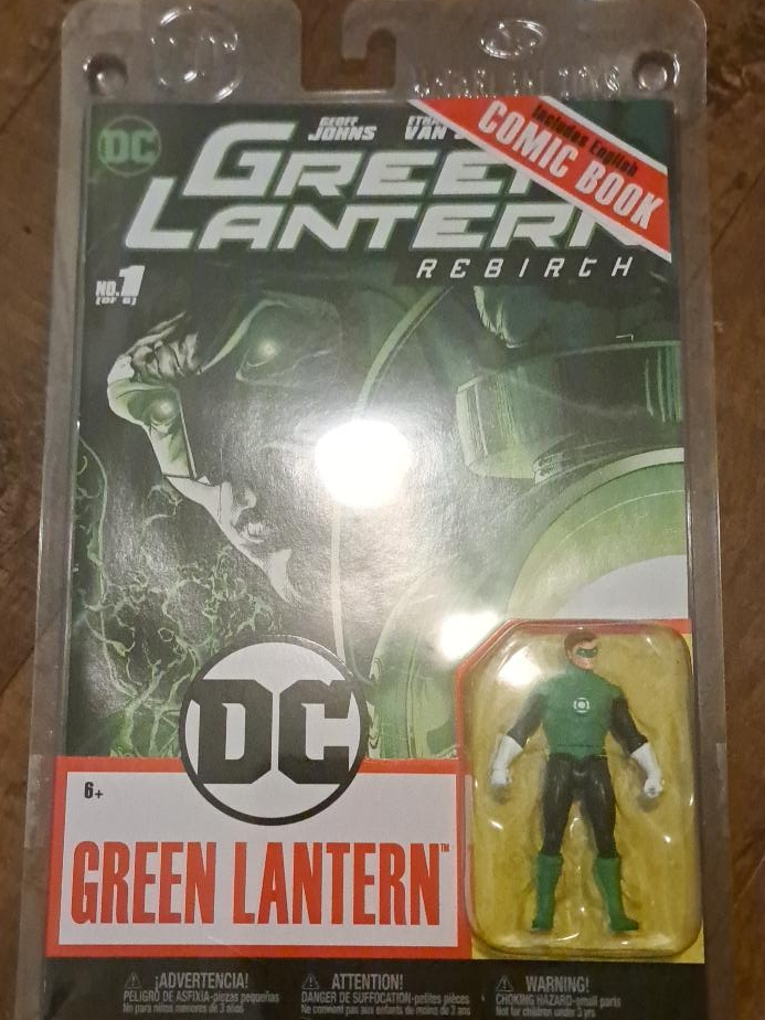 DC Green Lantern Rebirth Comic with Figure pickup only thumbnail